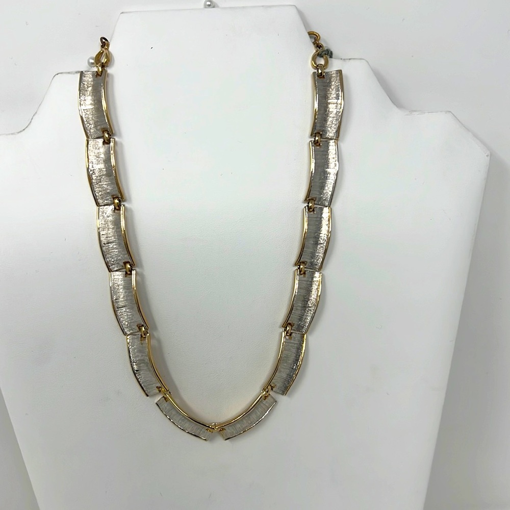 Vintage Kramer Gold Tone and Silver necklace